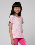 Little M Bunny Full Print Kaos Anak Perempuan