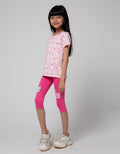 Little M Bunny Full Print Kaos Anak Perempuan