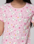 Little M Bunny Full Print Kaos Anak Perempuan