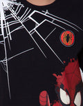 Marvel T-Shirt Print Spiderman Half Body Net Shoulders