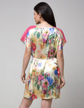 Cynthia Dress Satin Motif Flower