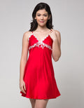 Cynthia Melanie Dress Satin Combination Lace