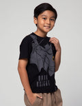 Character Short Sleeve T-Shirt Batman Dark Knight Fly