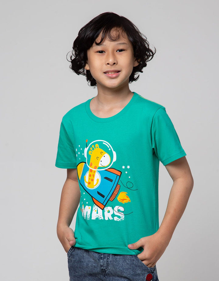 Little M Short Sleeve Printed T-Shirt Best Buy Giraffe Airplane