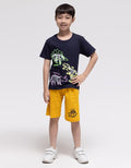 Little M Dino Glow Print Boys T-Shirt