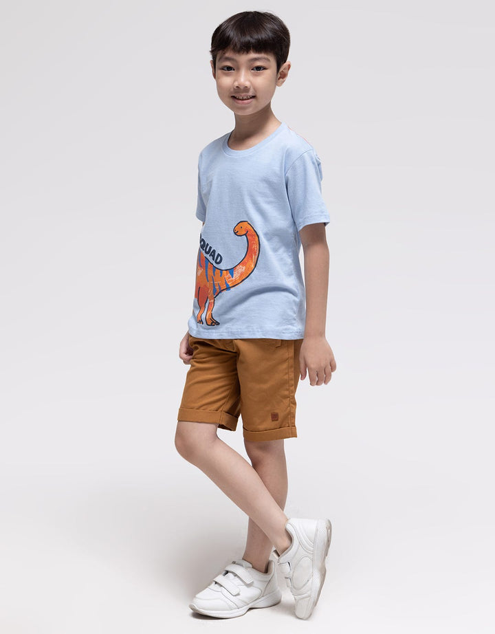 Little M Dino Squad Print Boys T-Shirt