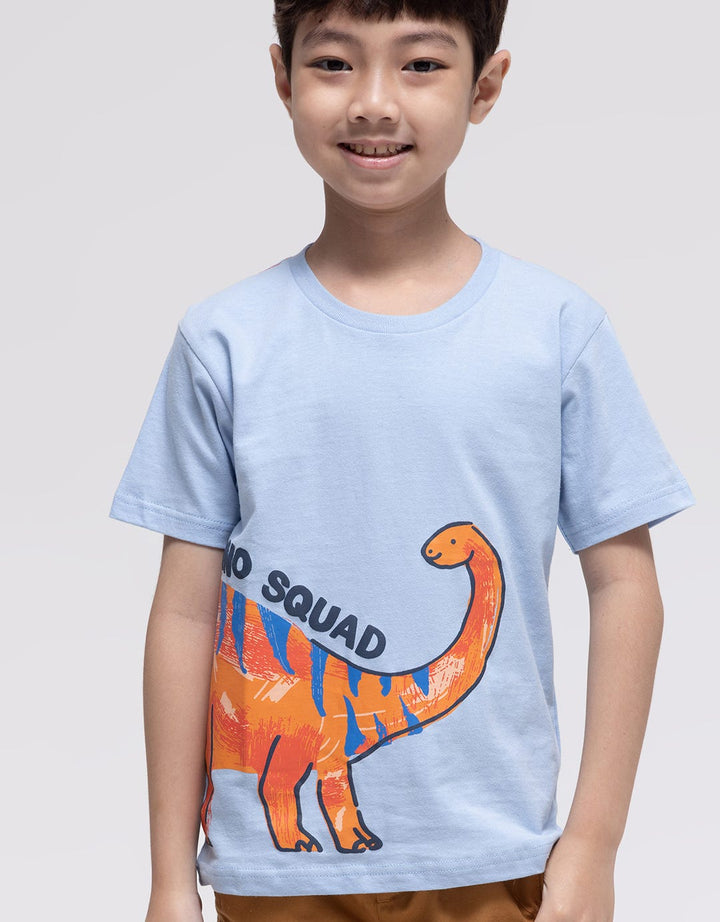 Little M Dino Squad Print Boys T-Shirt
