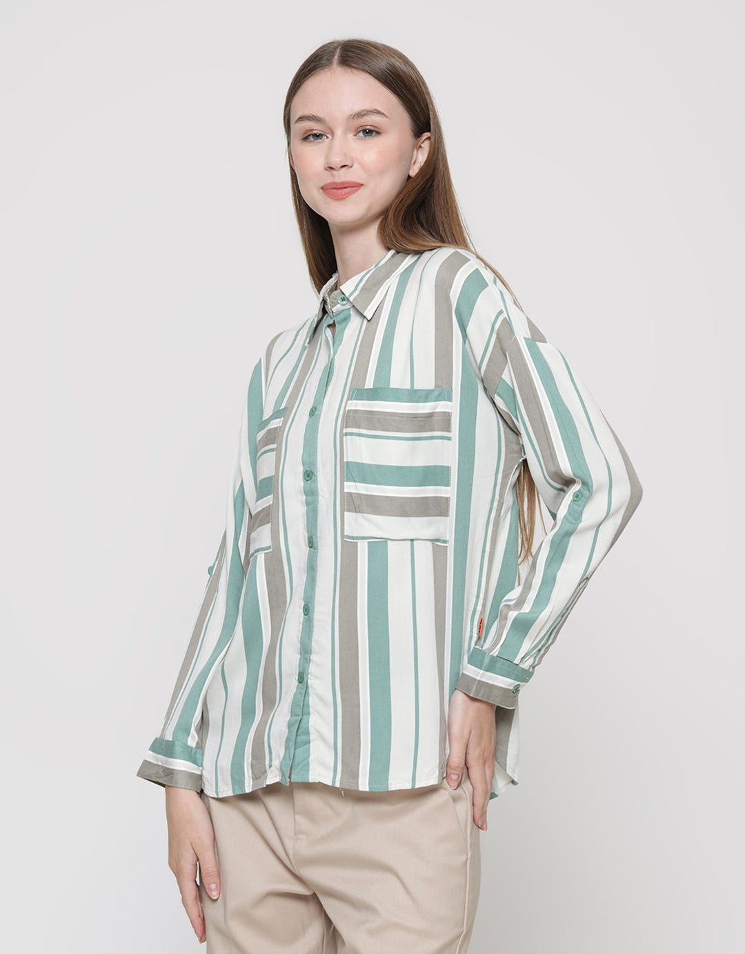 Dust Hasika Women's Stripe Comfease Shirt