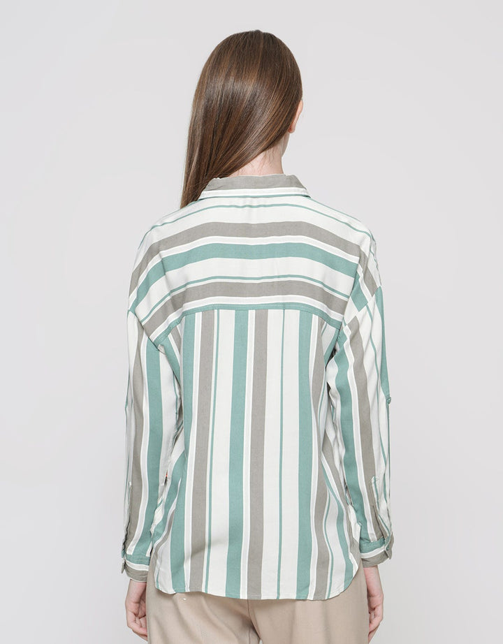 Dust Hasika Women's Stripe Comfease Shirt
