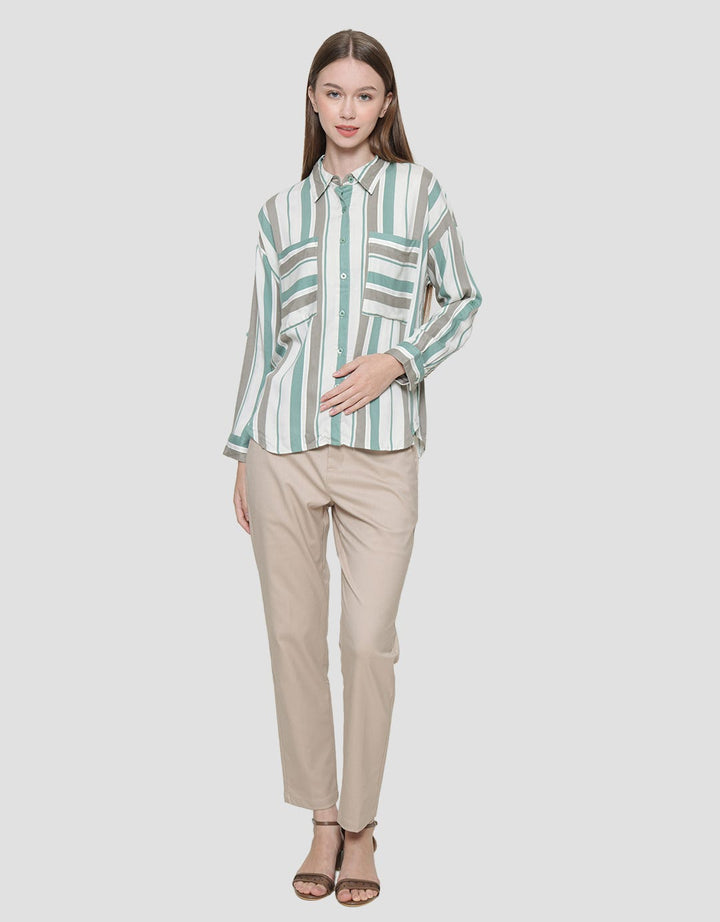 Dust Hasika Women's Stripe Comfease Shirt