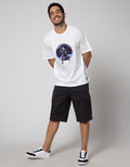 American Jeans Short Sleeve T-Shirt Front Print Transfer Paper Black