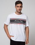 American Jeans Lengan Pendek Kaos  Stripe Logo