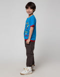 Little M Short Sleeve T-Shirt Aplikasi Mika Bordir Astro Giraffe