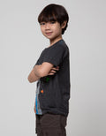 Little M Short Sleeve T-Shirt Raglan Aplikasi