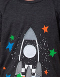 Little M Short Sleeve T-Shirt Raglan Aplikasi