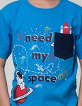 Little M Short Sleeve T-Shirt Need My Space Pocket