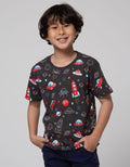 Little M Space Print Kaos Anak Laki-laki