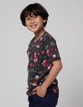 Little M Space Print Kaos Anak Laki-laki