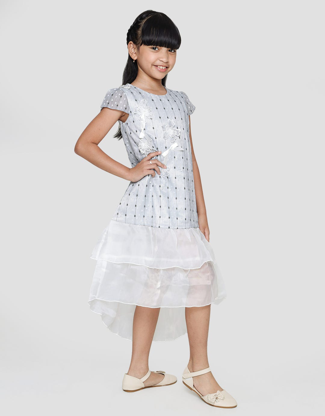 Donita Dress Print Dot Anak Perempuan