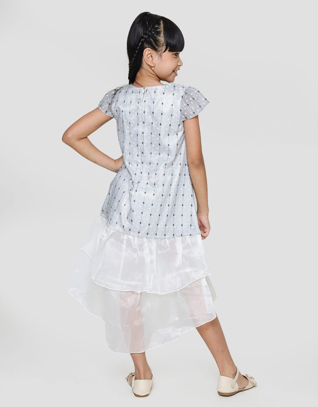 Donita Dress Print Dot Anak Perempuan