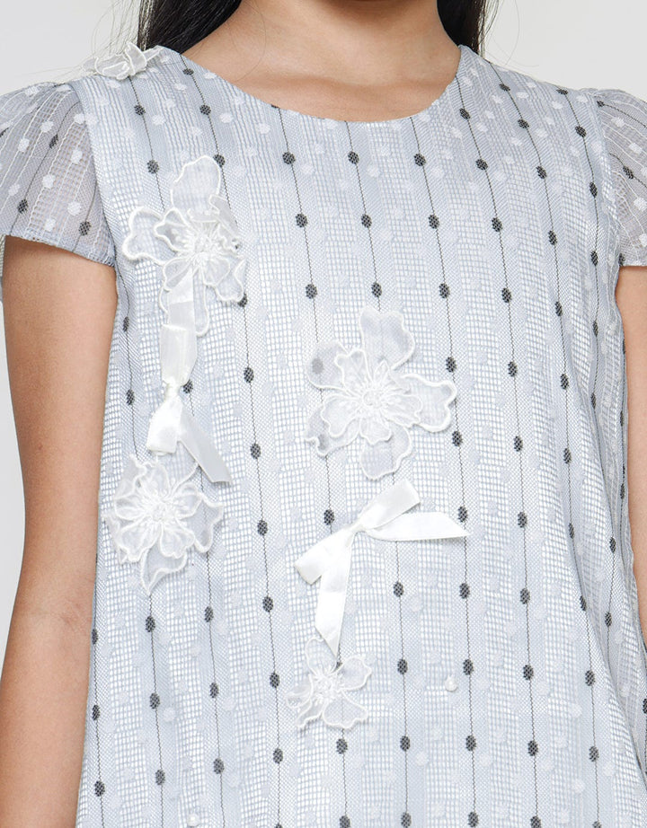 Donita Dress Print Dot Anak Perempuan
