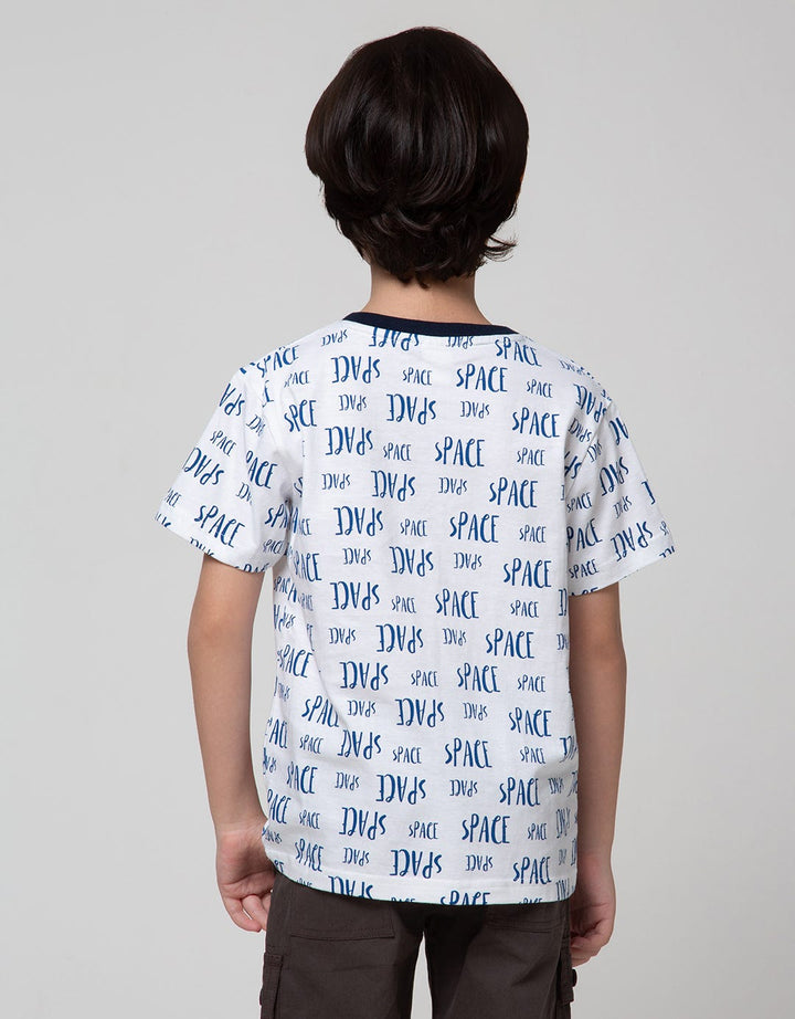 Little M Short Sleeve T-Shirt Print Astronot