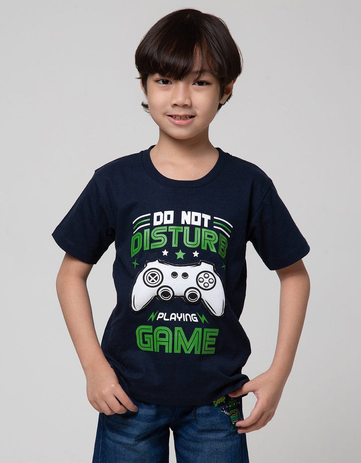 Little M Short Sleeve T-Shirt Do Not Disturb Aplikasi 3D