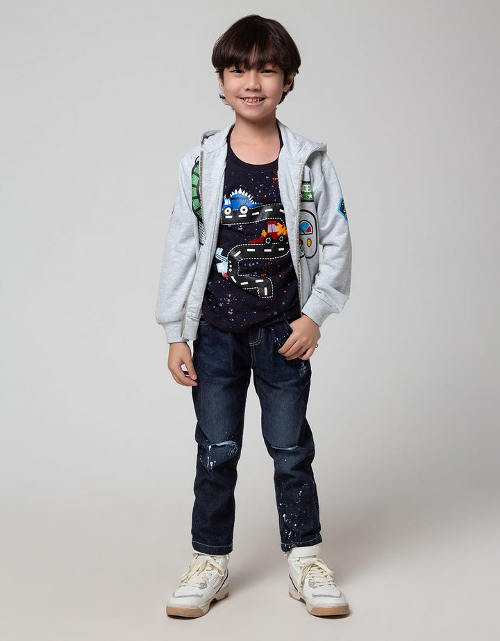 Little M Jaket Terry Astronot