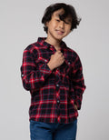 Little M Flanel Checks Kemeja Anak Laki-laki