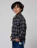 Little M Flannel Checks Boys Shirt