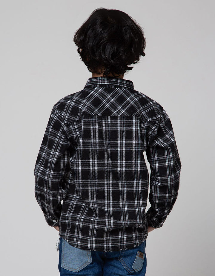 Little M Flannel Checks Boys Shirt