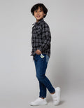 Little M Flannel Checks Boys Shirt