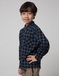 Little M Long Sleeve Shirt Bahan Flanel