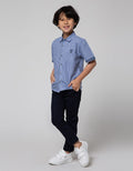 Little M Short Sleeve Shirt Checked