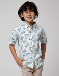 Little M Short Sleeve Shirt Texture Truck