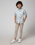Little M Short Sleeve Shirt Texture Truck