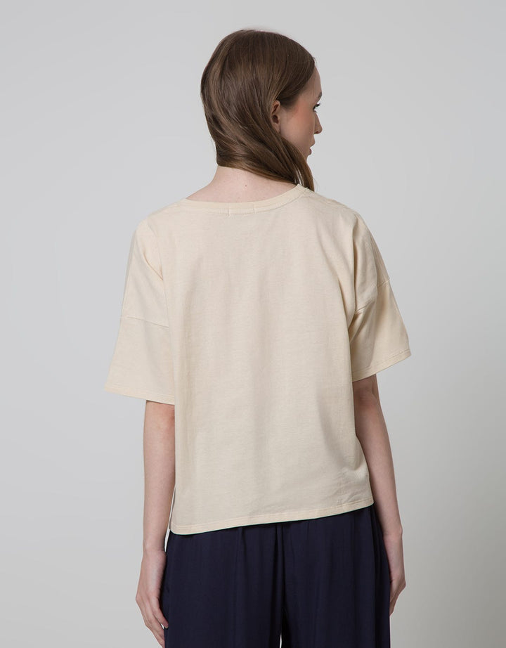 Details Short Sleeve T-Shirt Boxy Print Butterflies Hand