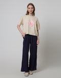 Details Short Sleeve T-Shirt Boxy Print Butterflies Hand