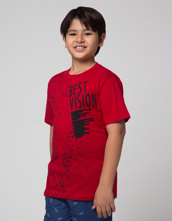 Nevada Short Sleeve T-Shirt Splash Print Best Vision