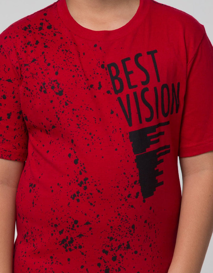 Nevada Short Sleeve T-Shirt Splash Print Best Vision