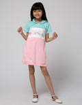 Little M Short Sleeve Midi Dress Hoody Unicorn