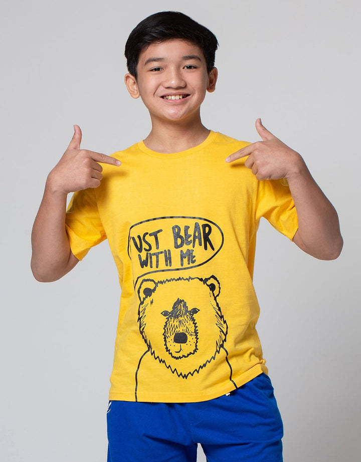Aero Short Sleeve T-Shirt Print Just Bear With Me