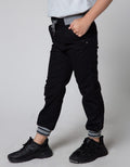 Little M Long Pants Woven Jogger Rib Non St