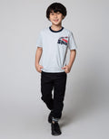 Little M Long Pants Woven Jogger Rib Non St