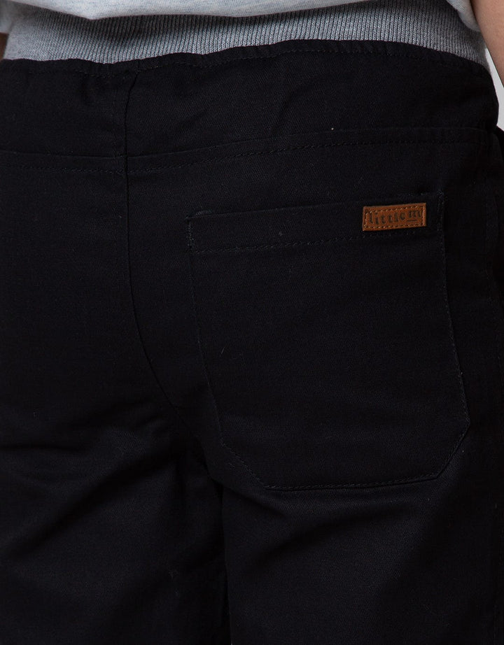 Little M Long Pants Woven Jogger Rib Non St