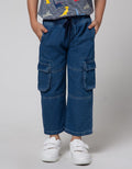 Little M Cargo Pocket Celana Denim Anak Laki-laki