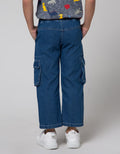 Little M Cargo Pocket Celana Denim Anak Laki-laki