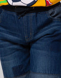 Little M Long Denim Reguler Cut N Sewn Rib