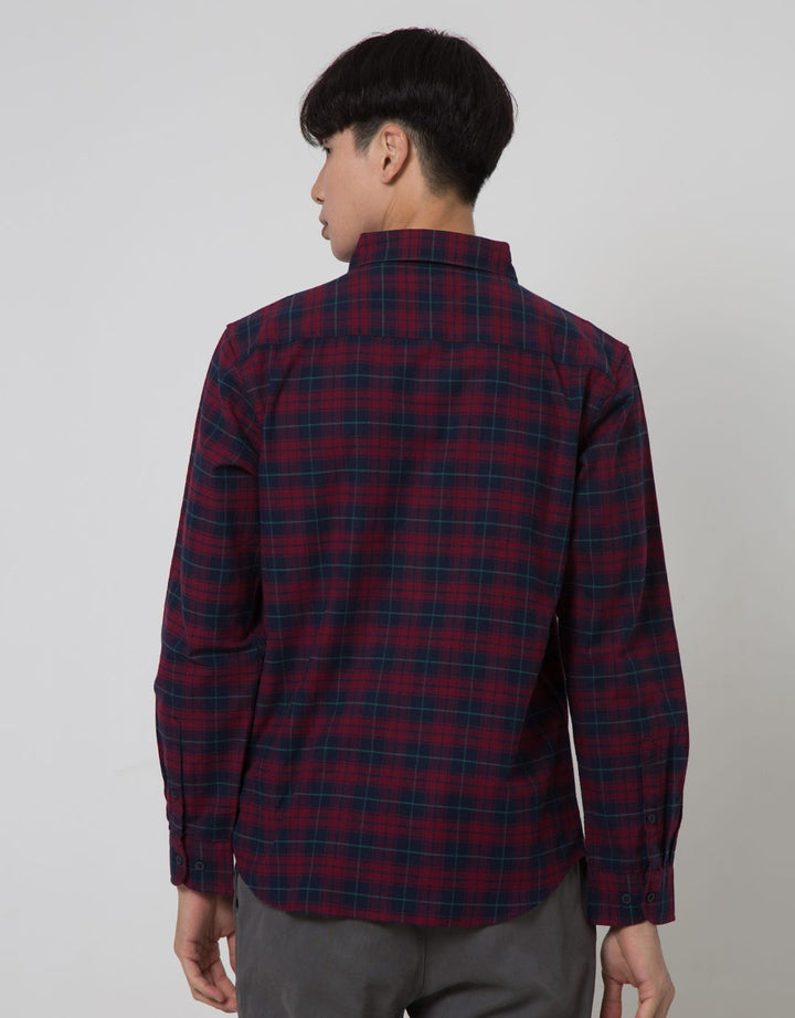 Cole Check Woven Kemeja Pria