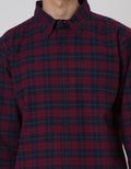 Cole Check Woven Kemeja Pria